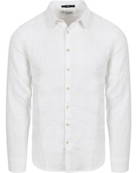 No Excess - Chemise Shirt Linen Blanche - Lyst