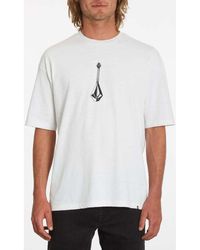 Volcom - T-shirt Camiseta Shredead White - Lyst