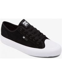 DC Shoes - Chaussures de Skate MANUAL RT S black white - Lyst
