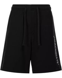 hinnominate - Short Bermudes hinnominées en sweat-shirt noir - Lyst