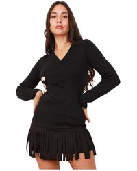 La Modeuse - Pull Tops, t-shirts pour - Noir - Lyst