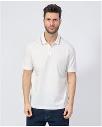 EAX - T-shirt Polo avec col rayé - Lyst