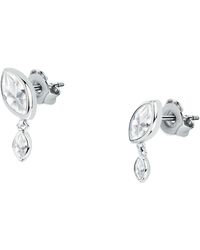 Cleor - Boucles oreilles Boucles d'oreilles en argent 925/1000 recyclé et zircon - Lyst