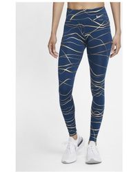 Nike Legging Mallas De Running Mujer Icon Clash Fast Cu3333 - Blauw