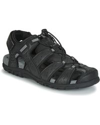Geox-Leren sandalen voor heren | Online sale met kortingen tot 49% | Lyst NL