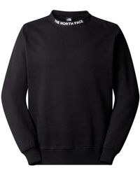 The North Face - Sweat-shirt NF0A87DC M ZUMU CREW-JK31 BLACK - Lyst