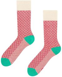 Dedoles - Socquettes Chaussettes Bambou Jacquard Turquoise et Rouge - Lyst