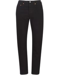 Levi's Boyfriend Jeans Levis 501 Crop - Zwart