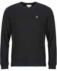 Calvin Klein - T-Shirts A Maniche Lunghe Ls Easy Monogram Tee - Lyst