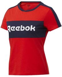 Reebok - T-shirt Te Linear Logo Detail Tee - Lyst