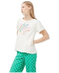 Compañía Fantástica - Sweat-shirt COMPAÑIA FANTÁSTICA T-Shirt 42011 - White/Green - Lyst
