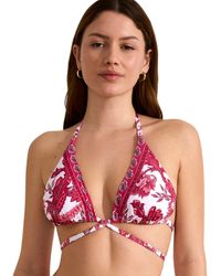 Selmark - Maillots de bain Haut maillot de bain triangle préformé ACANTHUS Mare - Lyst