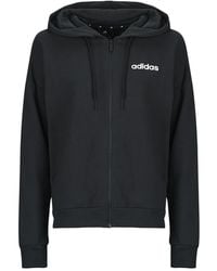 adidas - Capuchon Sweaters Essentials Linear Full-Zip French Terry Hoodie - Lyst