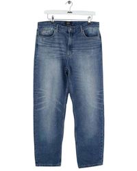 A.P.C. - Jeans Jean droit en coton bleu - Lyst