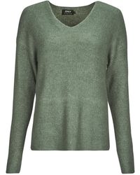 ONLY - Pull Onlcamilla V-Neck L/S Pullover Knt - Lyst