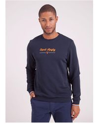 Camberabero - Pull Sweat bleu marine à col rond - Lyst