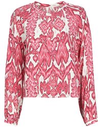 Vila - Blusen Vibria Eva O-Neck Ls Top - Lyst