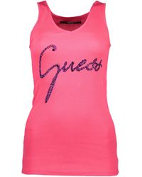 Guess Tank Top W83I00K1810 - Rot
