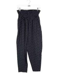 KENZO - Pantalon Pantalon droit en coton noir - Lyst