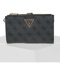Guess - Portemonnee Laurel Ii Slg Dbl Zip Orgnzr - Lyst