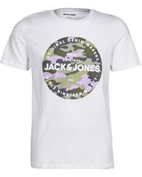 Jack & Jones T-shirt Korte Mouw Jjpete - Wit