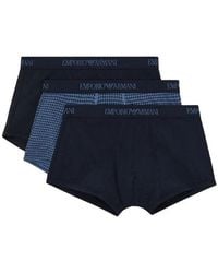 EA7 - Boxers Pack de 3 - Lyst