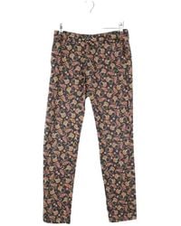 HOD - Pantalon Pantalon droit en coton multicolore - Lyst