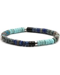 Sixtystones - Bracelets Bracelet Perles Heishi Jaspe Bleu -Medium-18cm - Lyst
