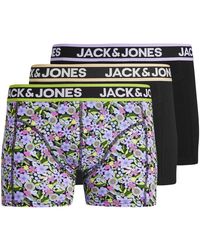 Jack & Jones - Boxers Boxers coton fermés, Lot de 3 - Lyst