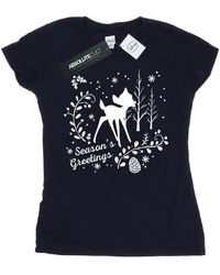 Disney - T-shirt Bambi Christmas Greetings - Lyst
