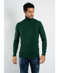 Hollyghost - Pull Pull fin col roulé YY02 - Vert - Lyst