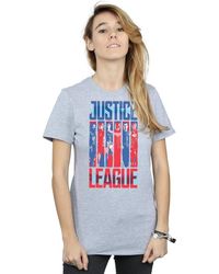 Dc Comics - T-shirt Justice League Movie Team Flag - Lyst