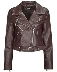 ONLY - Veste ONLNEWVERA FAUX LEATHER BIKER CC OTW - Lyst