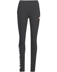 pantalons en chinos voor Leggings legging Met Logo in het Zwart Ellesse Plus Dames Kleding voor voor Broeken 