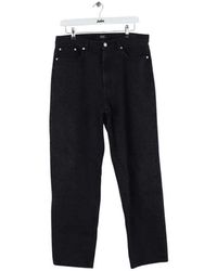 A.P.C. - Jeans Jean droit en coton noir - Lyst