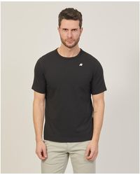 K-Way - T-shirt T-shirt col rond Adame noir avec logo - Lyst