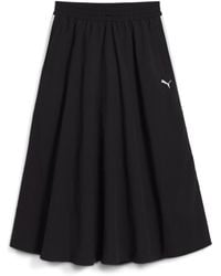 PUMA - Jupes T7 Woven Midi Skirt - Lyst
