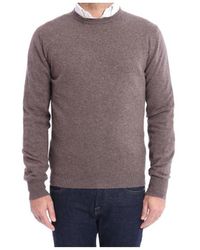 Spartoo MAGLIONE MARRONE MELANGE IN CASHMERE