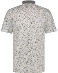 State Of Art - Overhemd Lange Mouw Short Sleeve Overhemd Print Groen - Lyst