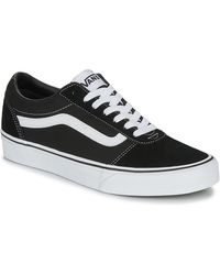 Vans - Ward Chaussures d'extérieur en daim noir blanc noir baskets homme - Lyst