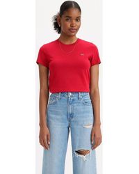 Levi's - T-shirt 39185 0303 - PERFECT TEE-CRIPT RED - Lyst