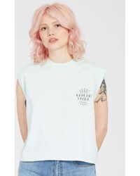 Volcom - T-shirt Camiseta sin mangas Chica Volnex - Pale Aqua - Lyst