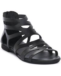 NUOVA CUOIERIA - Sandales plates NERO - Lyst