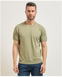 SETTE/MEZZO - T-shirt Pull Settemezzo avec Côtes - Lyst