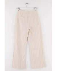 Sezane - Pantalon Pantalon droit écru - Lyst