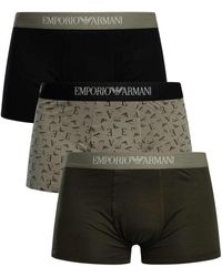 Emporio Armani - Boxers Trunk 3-Pack - Lyst