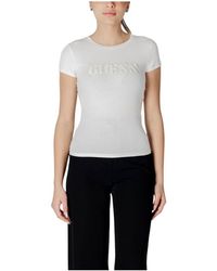 Guess - T-shirt SS PONY HAIR LOGO R5 W5GI42 J1314 - Lyst