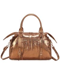 Gallantry Paris - Sac à main Skyla Métallique Médium Dorée - Lyst