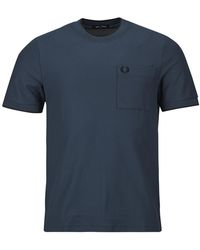 Fred Perry - T-Shirt Korte Mouw Pocket Detail Pique T-Shirt - Lyst