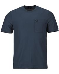 Fred Perry - T-Shirt Pocket Detail Pique T-Shirt - Lyst